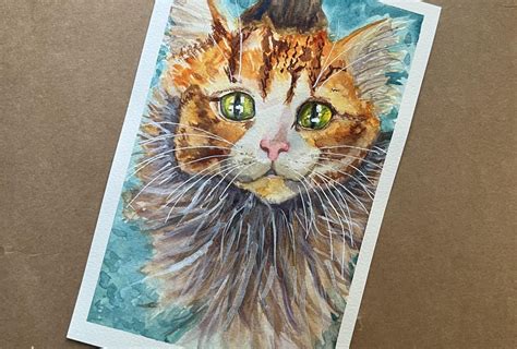 Watercolor Cat Skillshare Student Project