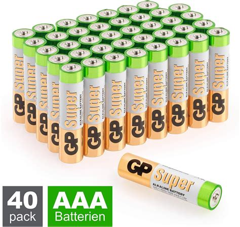 Gp Batteries Aaa V Pack Of Super Alkaline Amazon Co Uk Electronics