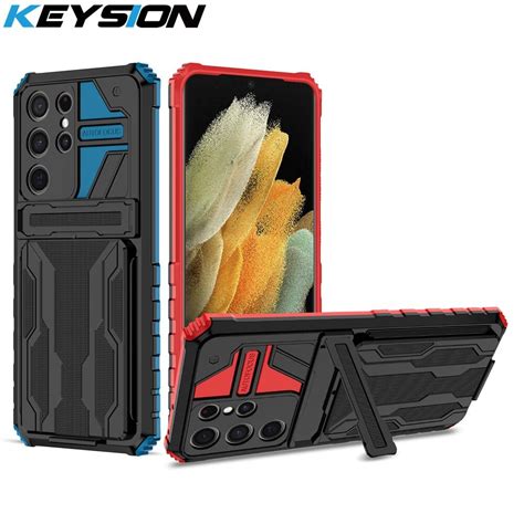 Keysion เคสกันกระแทกสำหรับ Samsung S21 Ultra S21 Plus S21 Fe ช่องเสียบ