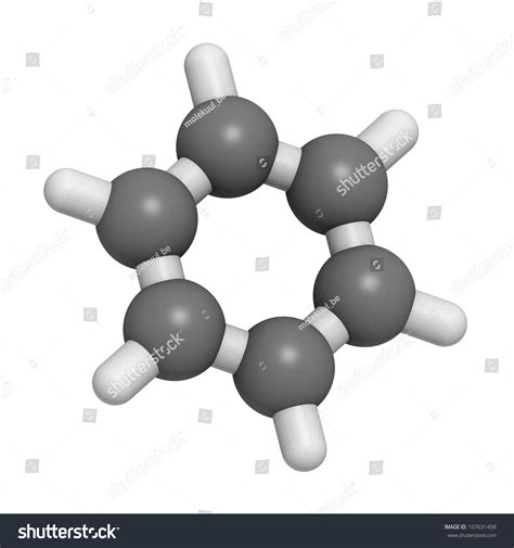 Benzene C H Aromatic Hydrocarbon Molecule Chemical Structure Stock