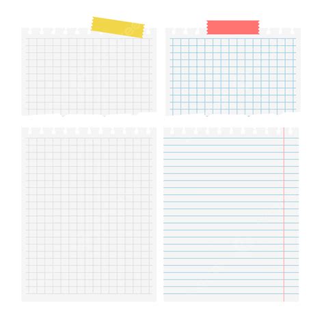 Realistic Blank Paper Sheets With Tape Paper Paper Tape Paper Blank