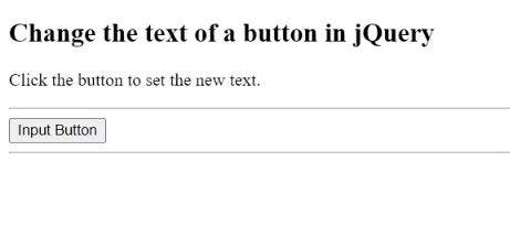 How To Change The Text Of A Button In Jquery