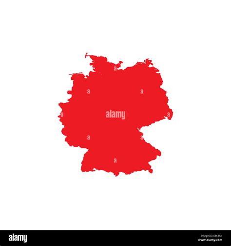 Shape of the Country of Germany Stock Photo - Alamy