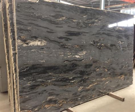 Titanium Granite Slabs Polished Brazil Black Granite Stone Slabs