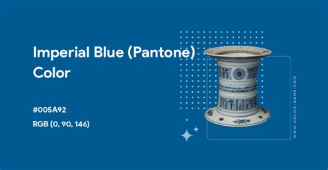 Imperial Blue Pantone Color Hex Code Is 005a92