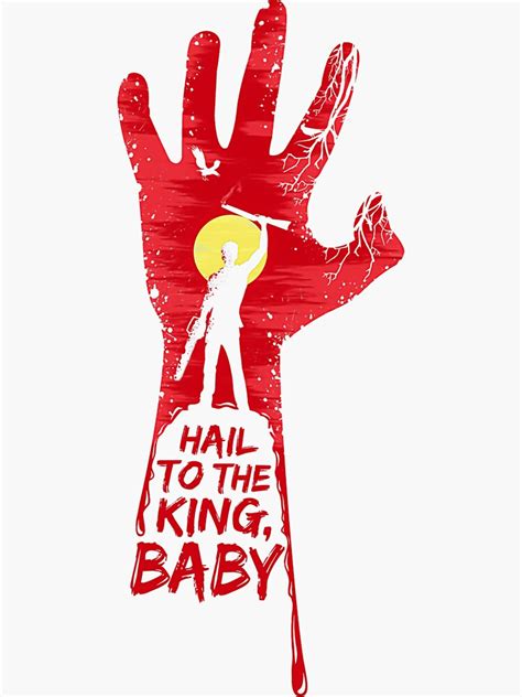 Evil Dead Hail To The King Vintage Sticker For Sale By Daiay Redbubble