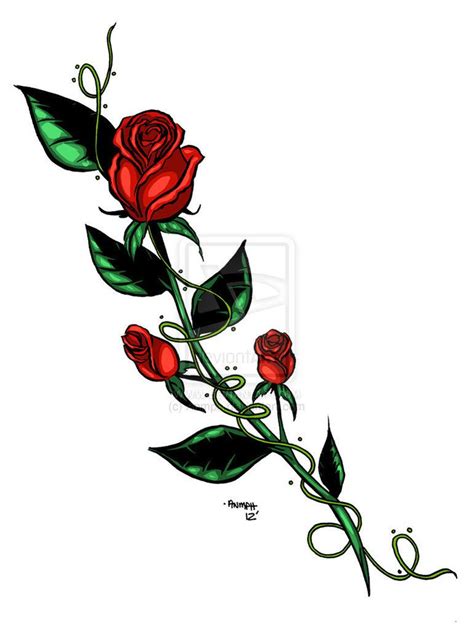 Rose Tattoo Design Rose Vine Tattoos Vine Tattoos