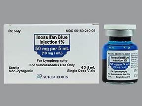 Contrast Media Isosulfan Blue 1%, 10 mg / mL Subcutaneous Injecti ...