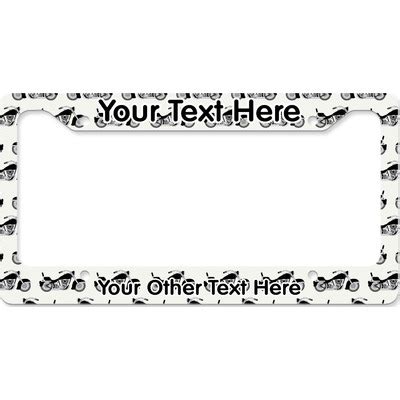 Custom Motorcycle License Plate Frame - Style B (Personalized ...