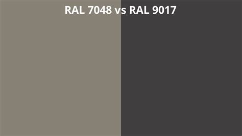 Ral 7048 Vs 9017 Ral Colour Chart Uk