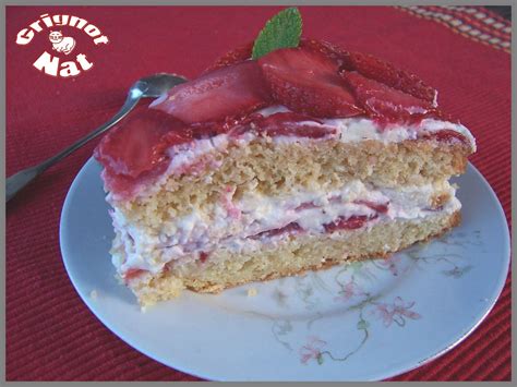 Gâteau aux fraises et au mascarpone Grignot Nat