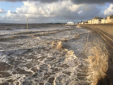 High Winds Give Burnham On Sea Seafront A Battering In Wake Of Storm Ciara