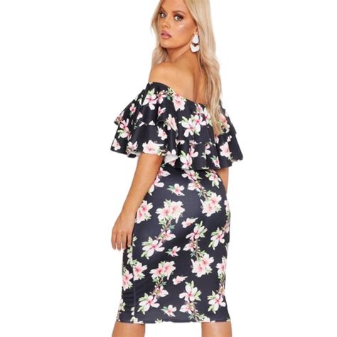 Boohoo Plus Dresses Boohoo Plus New With Tags Off Shoulder Floral