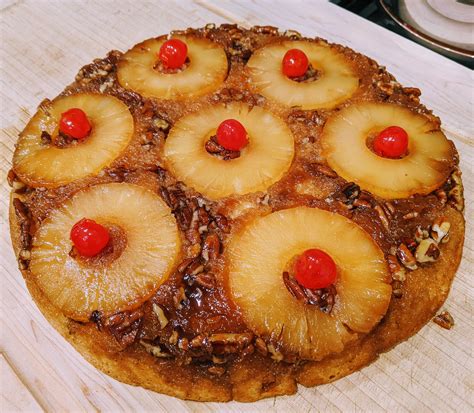 Homemade Cast Iron Skillet Pineapple Upside Down Cake Rfood