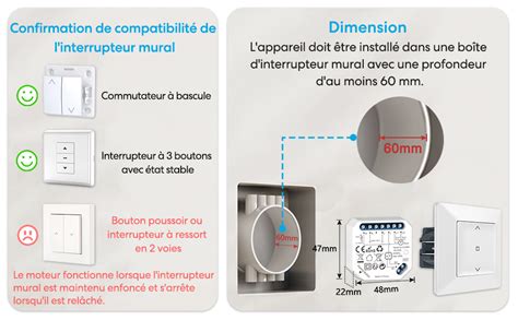 LoraTap Interrupteur Module Volet Roulant Connecté Commutateur Rideau