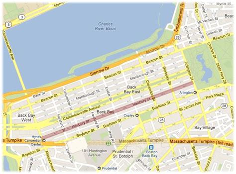 Newbury Street Boston Map – Interactive Map