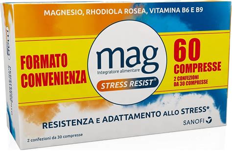 Mag Stress Resist Integratore Alimentare Con Magnesio Contro Stress E