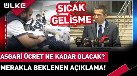 SONDAKİKA TİSK Başkanı Özgür Akkol dan Asgari Ücret Açıklaması 500