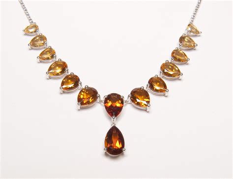 QVC Jewelry: Citrine Necklace | Smithsonian Institution