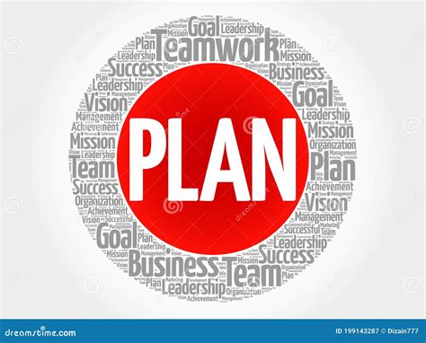 Plan Circle Word Cloud Stock Illustration Illustration Of Plan 199143287