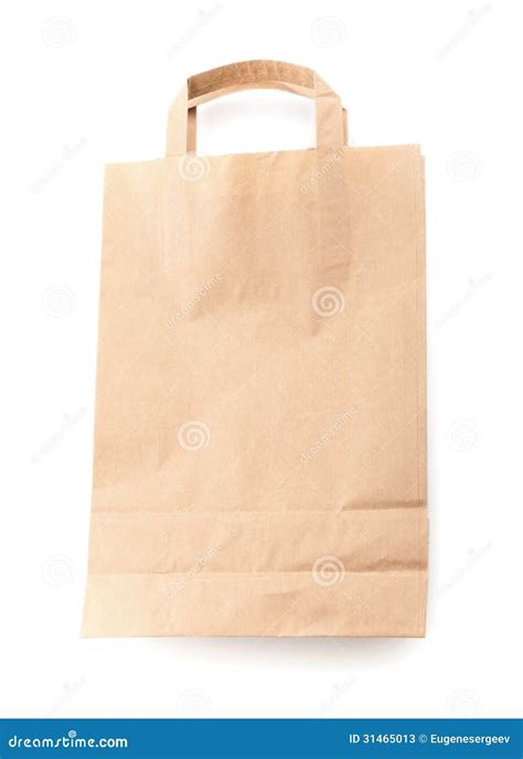 Modern Shopping Paper Bag Stock Image Image Of Front 31465013