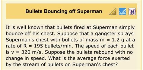 Solved It Is Well Known That Bullets Fired At Superman