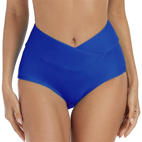 TOWED22 Women S Cheeky Bikini Bottoms Low Rise High Cut Swim Bottom