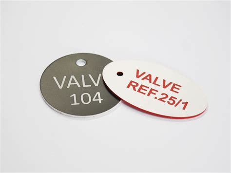 Engraved Control Panel Valve Tags Labels Custom Made