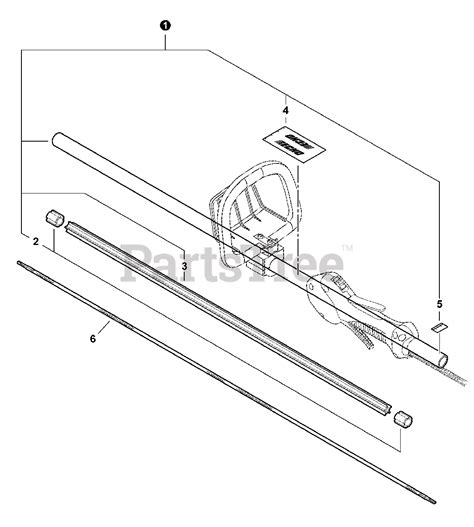 Echo Shc 225 S Echo Shaft Hedge Trimmer Sn S86111001001 S86111999999 Main Pipe Parts