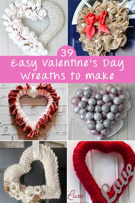 39 Stunning Valentine’s Wreath DIY Tutorials - Artsy Pretty Plants