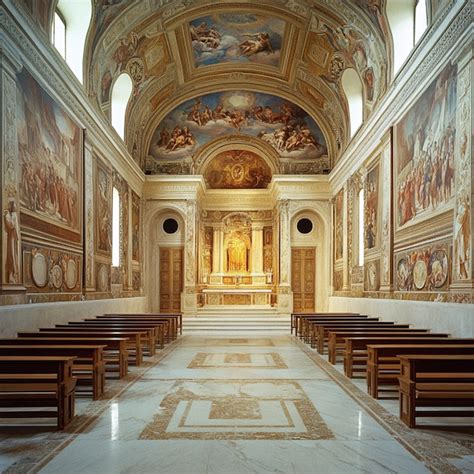 Ai Generated Images Sistine Sanctuary Inside With Michelangelos