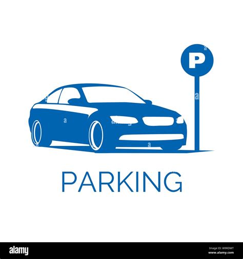 Vector logo of car and Bicycle Parking area Stock Vector Image & Art - Alamy