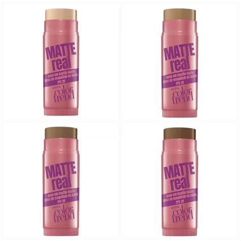 Base bastão real matte Color Trend Avon duas bases por 46 8 Shopee