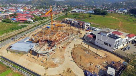 Pembangunan Gedung Papua Youth Creative Hub Antara Foto