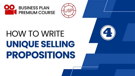 How To Write Unique Selling Proposition In Business Plan Part