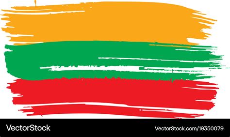 Lithuania flag Royalty Free Vector Image - VectorStock