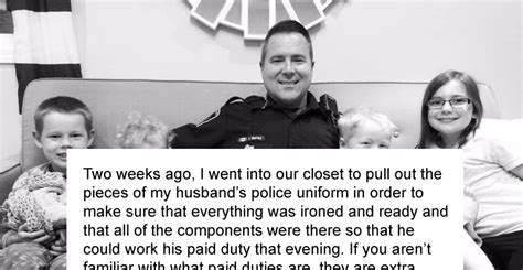 Police Officer S Wife Explains The Heartbreaking Reason She Took This Photo