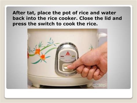 Contoh Procedure Text How To Use Rice Cooker