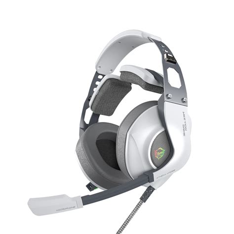 RGB BACKLIT WHITE GAMING HEADSET - Meetion