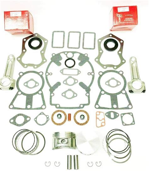 010 Engine Rebuild Kit Fits Kohler Kt19 M20 Mv20 Gasket Pistons And Rings And Rods Ebay Piston