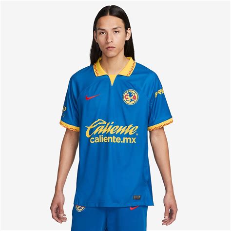 Nike Club America 2324 Stadium Ss Away Jersey Blue Jaytour Yellow