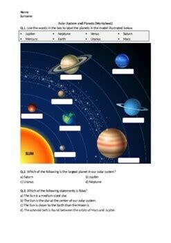 Engaging Th Grade Solar System Worksheet Fun And Educational Activities