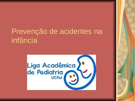 PPT Aula prevenção de acidentes na infância PDFSLIDE NET