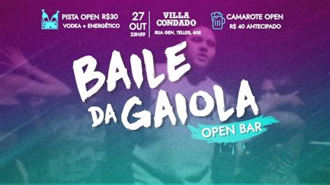 BAILE DA GAIOLA Em Pelotas 2024 Sympla