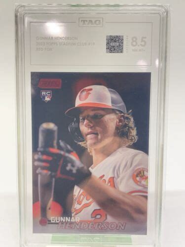 2023 Topps Stadium Club Red Foil 19 Gunnar Henderson RC For Sale