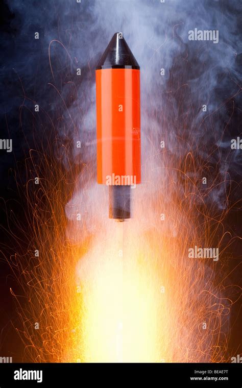 A rocket firecracker preparing to launch Stock Photo - Alamy