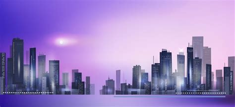 Premium Vector | Night city background