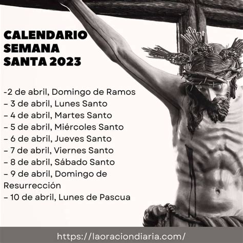 Semana Santa 2023 Fechas Semana Santa 2023