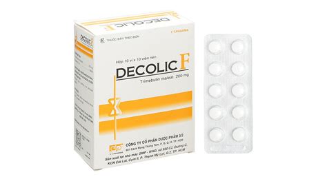 Tác Dụng Của Thuốc Decolic F 200mg Vinmec