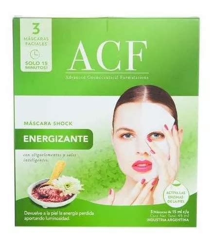 Mascarilla Facial Para Piel Todos Acf Acf Energizante Y Ml Mercadolibre